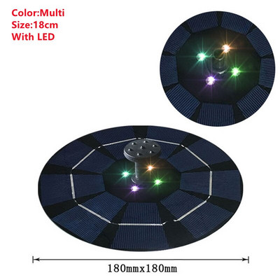 Saulės fontanas Energijos vandens fontanas Baseinas Tvenkinys Sodo apdaila Lauko Paukščių Vonios Kiemas Plaukiojantis Vandens Fontanas Siurblys Saulės Panelė