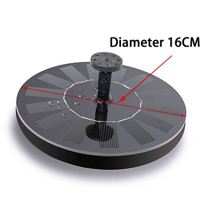 7V saulės fontano laistymo rinkinys galia saulės siurblys baseino tvenkinys panardinamas krioklys plūduriuojantis saulės kolektorių vandens fontanas sodui
