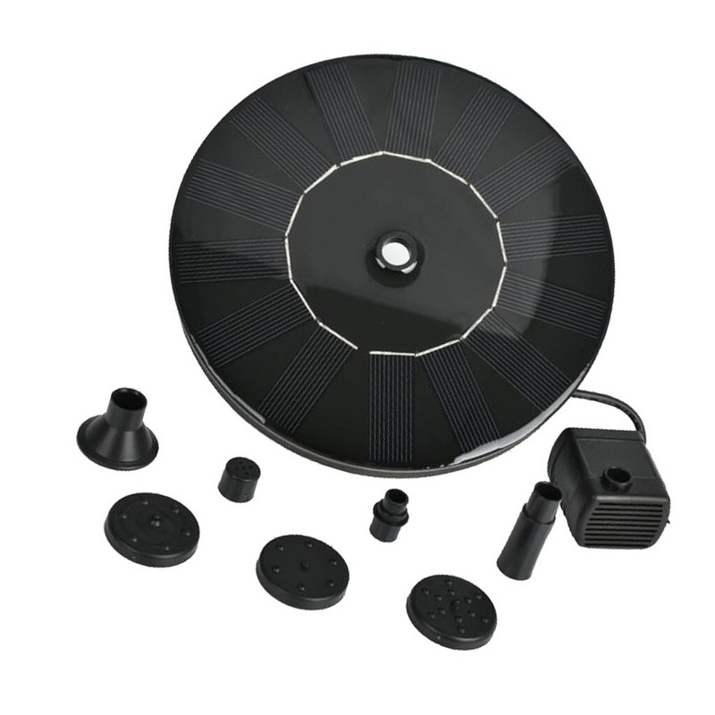 Solárna fontána, záhradná fontánová pumpa, súprava na vodné prvky, solárne ponorné fontány, letné záhradné príslušenstvo