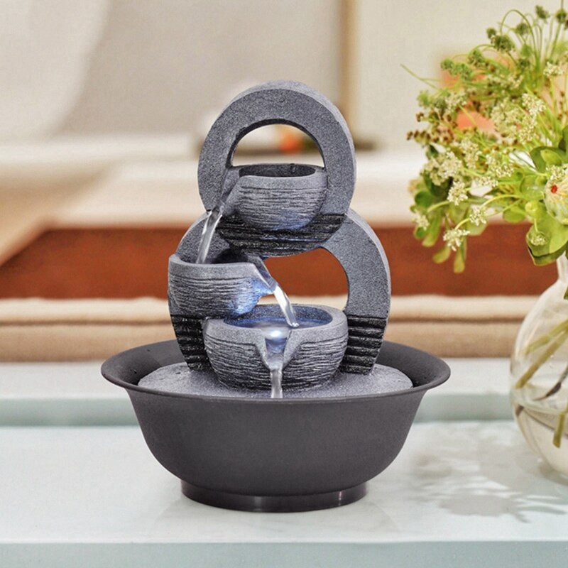 Geriausi dervos dekoratyviniai fontanai vidaus vandens fontanai Creative Craft Desktop Namų dekoras Namų figūrėlės Fontanas