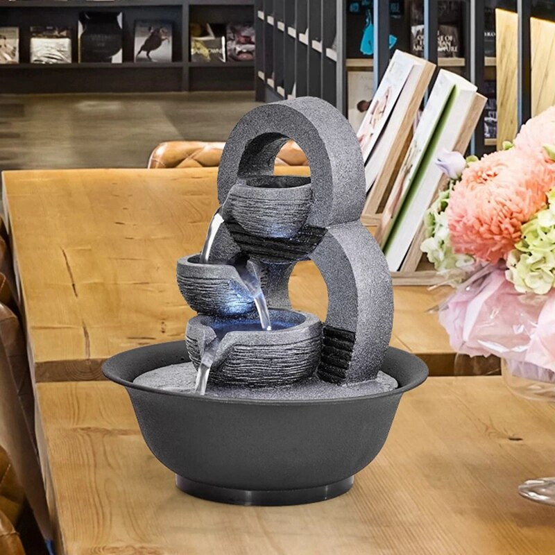 Dervos dekoratyviniai fontanai vidaus vandens fontanai Creative Craft darbastalio namų dekoras Namų figūrėlės fontanas