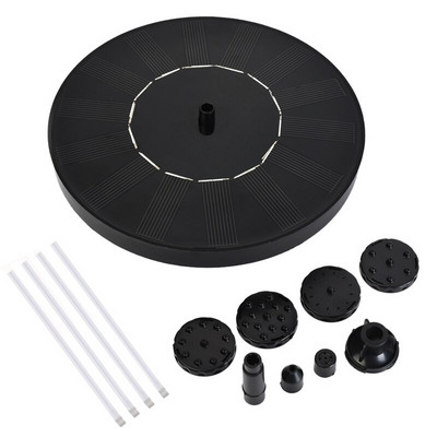 Solárna vodná fontána, bazén, terasa, záhradná dekorácia, vonkajšia dekorácia, solárne čerpadlo, dekoratívne fontány, interiéry (16 cm)