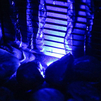 Колан за медитация с камъчета LED осветление Успокояващ настолен фонтан, вътрешен водопад Миниатюрен живот