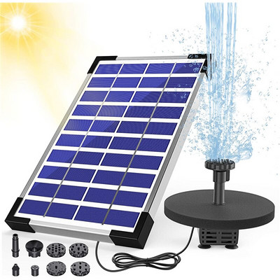 5,5 W saulės energija plaukiojantis fontanas kiemas sodas vandens fontanas baseino tvenkinio dekoravimas saulės kolektoriumi maitinamas vandens siurblys vejos lauko dekoras
