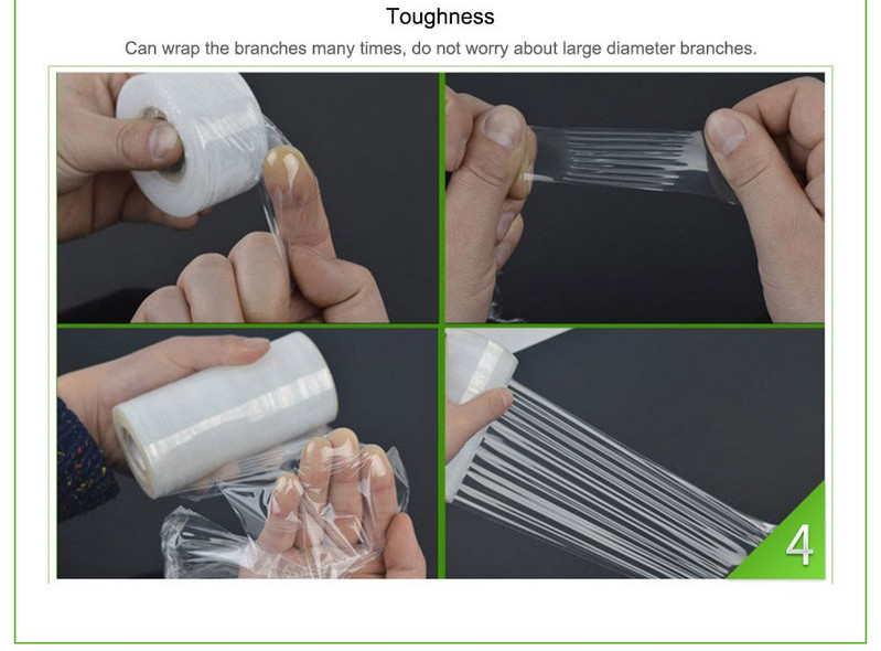 Skiepijimo juosta sodo įrankiai vaismedžių pjovimo įrankiai įskiepyti šaka Sodininkystė surišimo juosta PVC kaklaraištis juosta storinanti skaidri