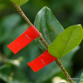 20PCS Ribbon Strecth Tape Tools Градинско растение Trunk Connect Stem Ръчно връзване Stake Fruit Tree Link Tapener Bind Strap Branch Tool