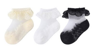 Čipkované ponožky pre dievčatá, niekoľko kusov v sade
