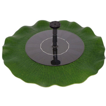 Соларен фонтан Плаващ воден лотосов лист с форма на водна помпа Панел Комплект със слънчева енергия плаващ фонтан за езерце Декорация на градина