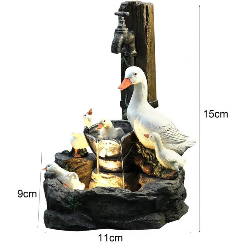 Voverės sodas Vandens fontanas Derva Gyvūnų Sodo apdaila Namų sodas Kiemas Kraštovaizdis Voverės fontanas Krioklio statula