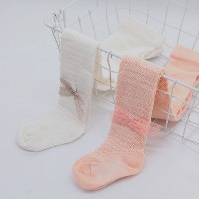 Módne pančuchy pre dievčatá so stuhou