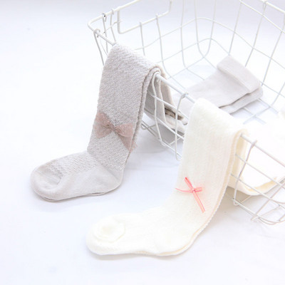 Módne pančuchy pre dievčatá so stuhou