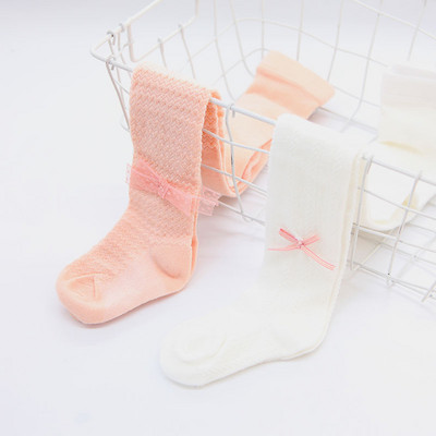 Módne pančuchy pre dievčatá so stuhou