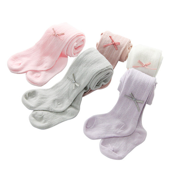 Módne pančuchy pre dievčatá so stuhou