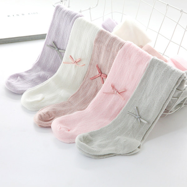 Módne pančuchy pre dievčatá so stuhou