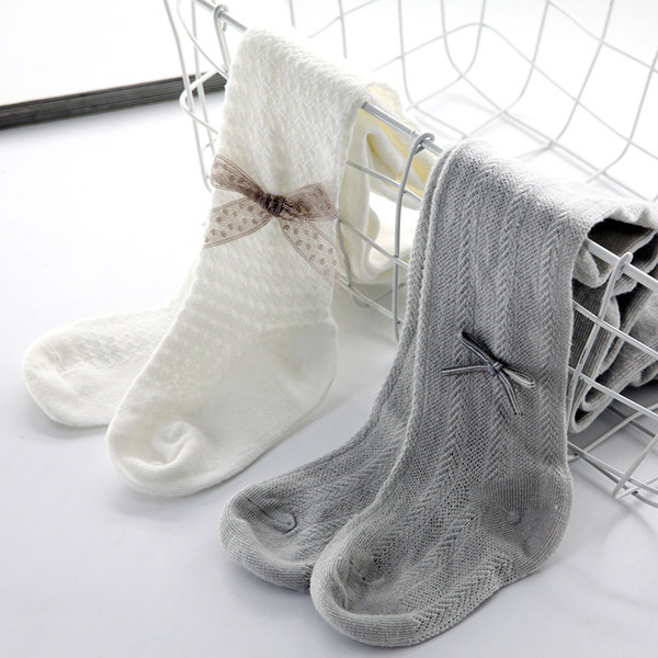 Módne pančuchy pre dievčatá so stuhou