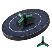 Saulės vandens fontanas 3,5 W saulės fontano siurblys lauko saulės paukščių vonios fontano siurblys su besisukančiu antgaliu sodo tvenkinio baseinui