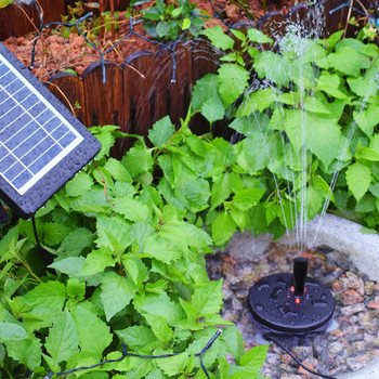 Соларен фонтан 10 W Водна помпа със слънчева енергия Слънчев панел Водна функция Помпа за градински басейн, езерце Аквариум Фонтан с 12
