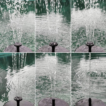 7V 1W соларен воден фонтан плаващ градински водопад фонтан басейн външна водна функция за градински басейн баня за птици и аквариум