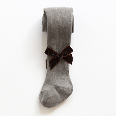 Detské pančuchy s 3D stuhou pre dievčatá