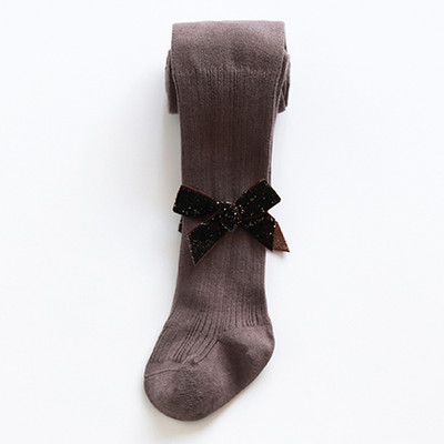 Detské pančuchy s 3D stuhou pre dievčatá
