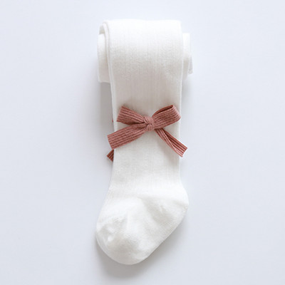 Detské pančuchy s 3D stuhou pre dievčatá