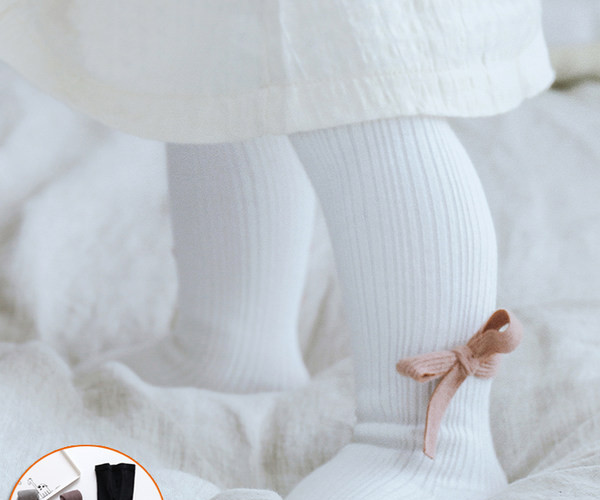 Παιδικό καλσόν για κορίτσια με κορδέλα σε πολλά χρώματα