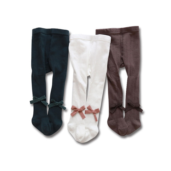 Παιδικό καλσόν για κορίτσια με κορδέλα σε πολλά χρώματα