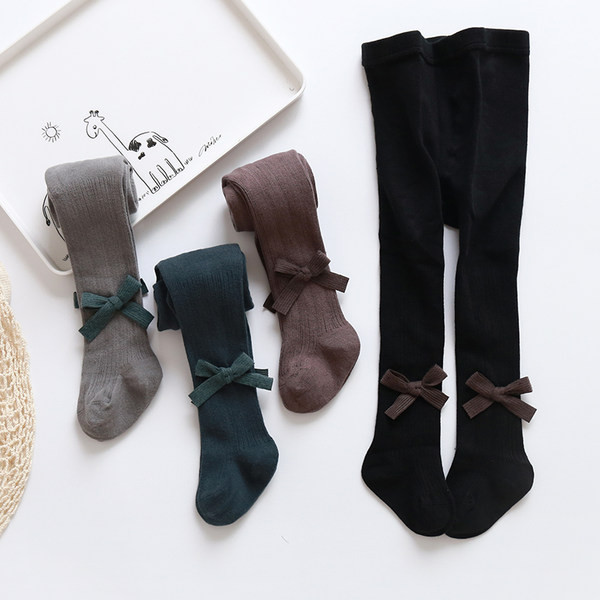 Παιδικό καλσόν για κορίτσια με κορδέλα σε πολλά χρώματα