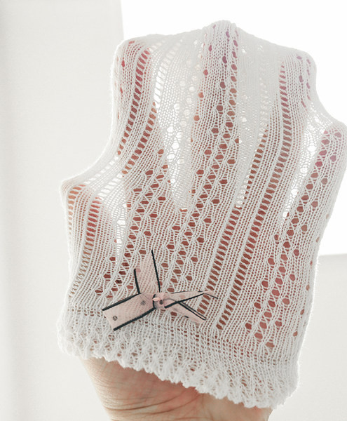 Комплект от 3 броя модерни чорапи за момичета с панделка