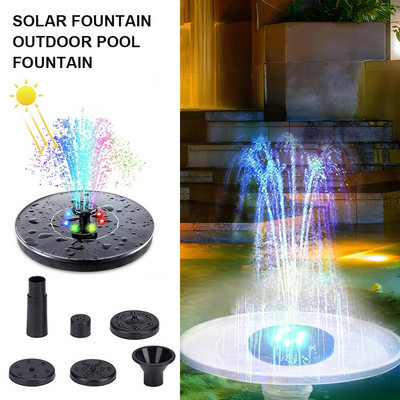 Mini Fântână pentru piscină în aer liber Fântână solară Piscina cu apă Cascada Decorare pentru grădină Baia pentru păsări Fântână cu energie solară apă plutitoare
