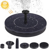 Plávajúca solárna fontána Vodopád Fontána Bazén Jazierko Vonkajší Vtáčí kúpeľ Solárny panel Fontána Vodné čerpadlo Záhradná dekorácia