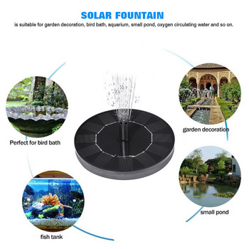 Ηλιακό Σιντριβάνι Κήπος Σιντριβάνι νερού Πισίνα Διακόσμηση Αντλία Πάνελ Solar Powerer Διακοσμητικό πλωτό σιντριβάνι πισίνας