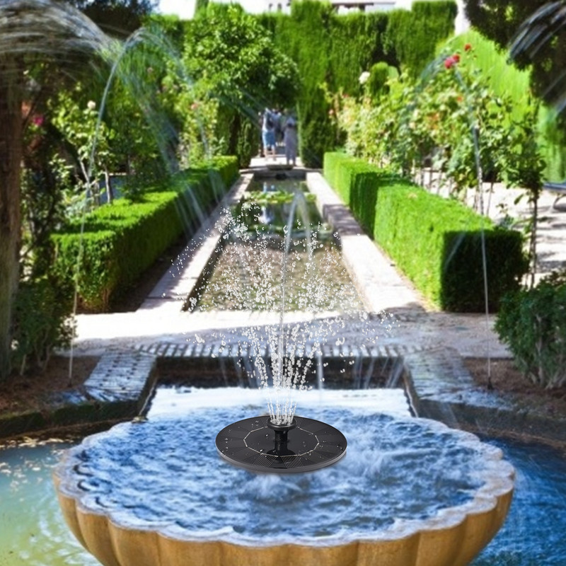 1 W saulės fontanas sodas vandens fontanas baseino tvenkinio dekoravimas siurblio skydas saulės energijos šaltinis dekoratyvinis plaukiojantis baseino fontanas