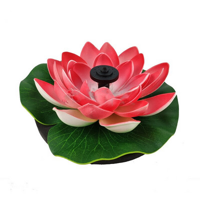 Plaukiojantis saulės energijos lotoso lotoso fontanas Lotoso gėlių fontanas fontanas vandens siurblys Kiemo kraštovaizdžio spalvos Sodo fontano tvenkinys