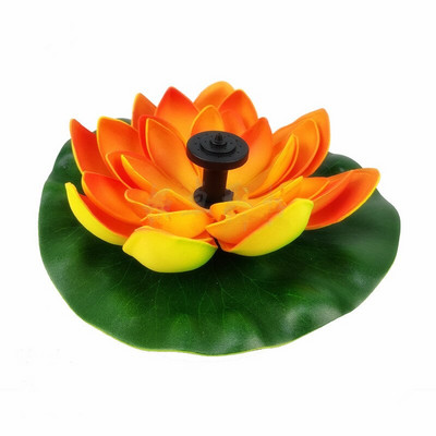 Plaukiojantis saulės energijos lotoso lotoso fontanas Lotoso gėlių fontanas fontanas vandens siurblys Kiemo kraštovaizdžio spalvos Sodo fontano tvenkinys