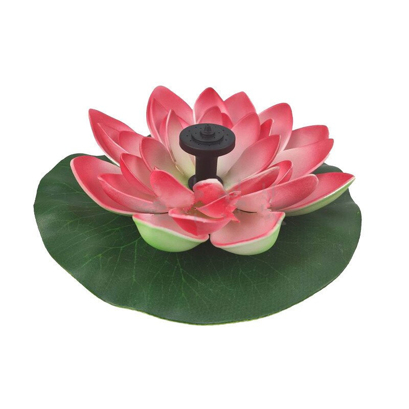 Plaukiojantis saulės energijos lotoso lotoso fontanas Lotoso gėlių fontanas fontanas vandens siurblys Kiemo kraštovaizdžio spalvos Sodo fontano tvenkinys