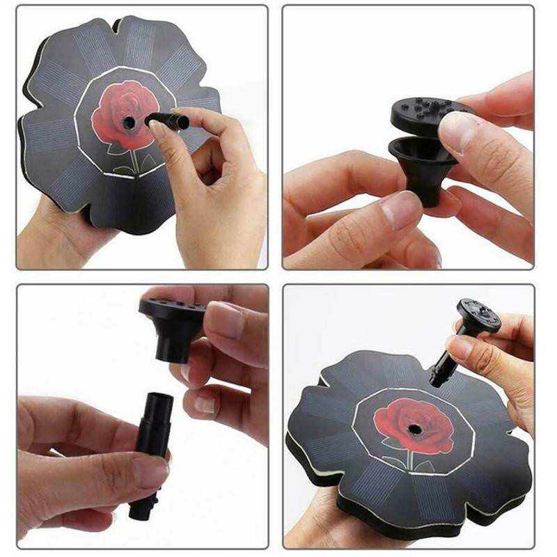 2020 m. NAUJAS saulės energija varomas plūduriuojantis paukščių vonios vandens fontano siurblys Sodo paukščių vonios fontanas vandens plūduriuojantis tvenkinys sodo dektoriui