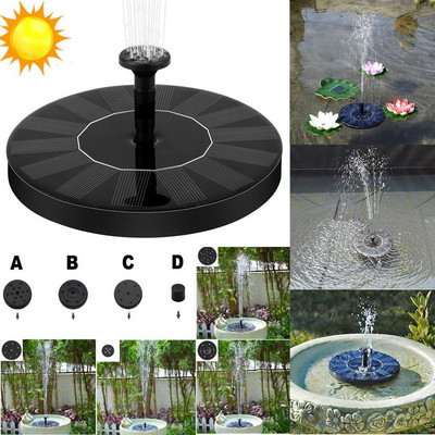 Мини соларен плаващ воден фонтан за декорация на езерце в градински басейн