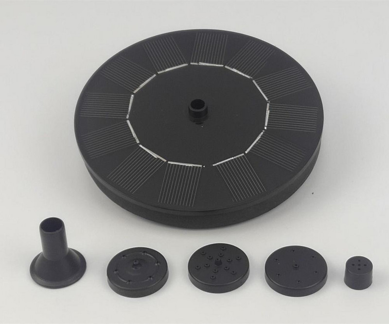 Mini saulės plaukiojantis vandens fontanas, skirtas sodo baseino tvenkinio dekoravimui