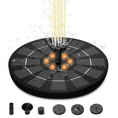 LED lauko saulės fontanas plūduriuojanti lempa sodo paukščių maudynių tvenkinio siurblys plūduriuojanti šviesa saulės kolektorių maitinamas dekoro baseinas žuvų bakas