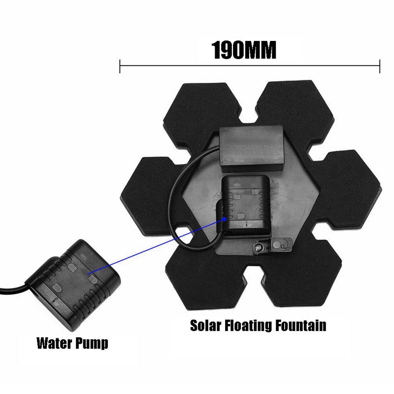 Mini saulės energija varomas fontanas vandens siurblys paukščių vonia plaukiojantis sodas tvenkinys baseinas žuvų rezervuarai dekoravimas lauko lotosas plūduriuojantis vanduo