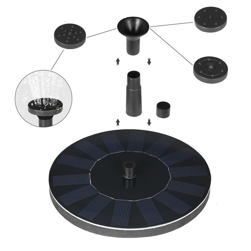 Saulės fontanas be elektros vandens fontanas siurblys paukščių vonios vandens skydelis sodo baseino tvenkinio dekorui Drop Shipping