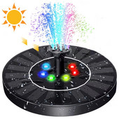 Saulės fontanas lauko baseinas plaukiojantis mini fontanas baseinas sodas vidinis kiemas vandens funkcija fontano šviesa