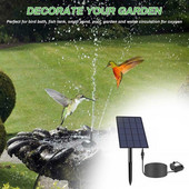Saulės fontano vandens siurblio rinkinys 2,5 W Saulės energija varomas vandens fontano siurblys „Pasidaryk pats“ vandens funkcija Lauko fontanas namų sodui