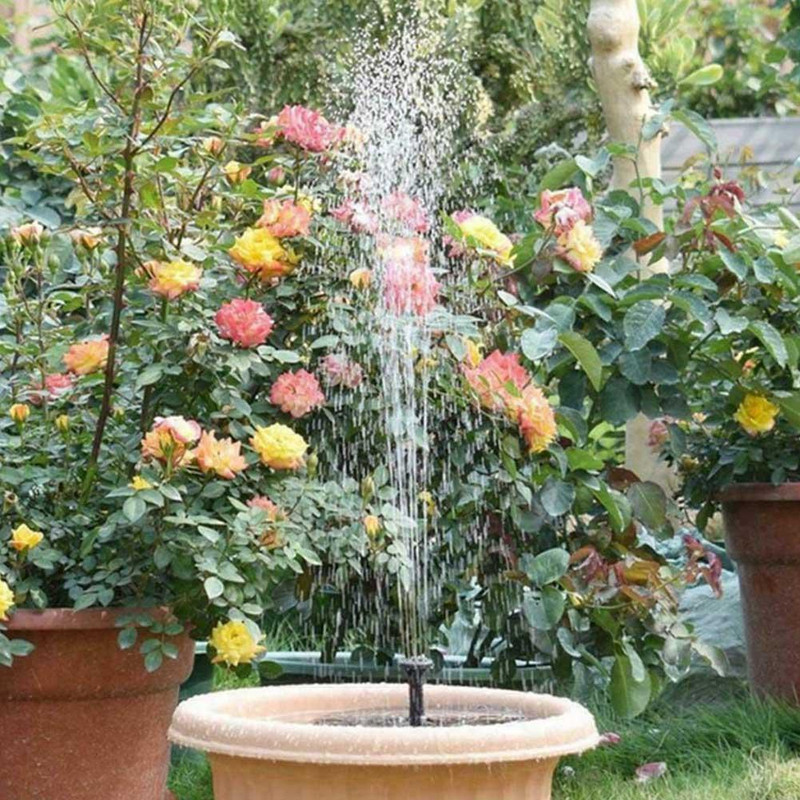 Saulės fontano vandens siurblio rinkinys 2,5 W Saulės energija varomas vandens fontano siurblys „Pasidaryk pats“ vandens funkcija Lauko fontanas namų sodui
