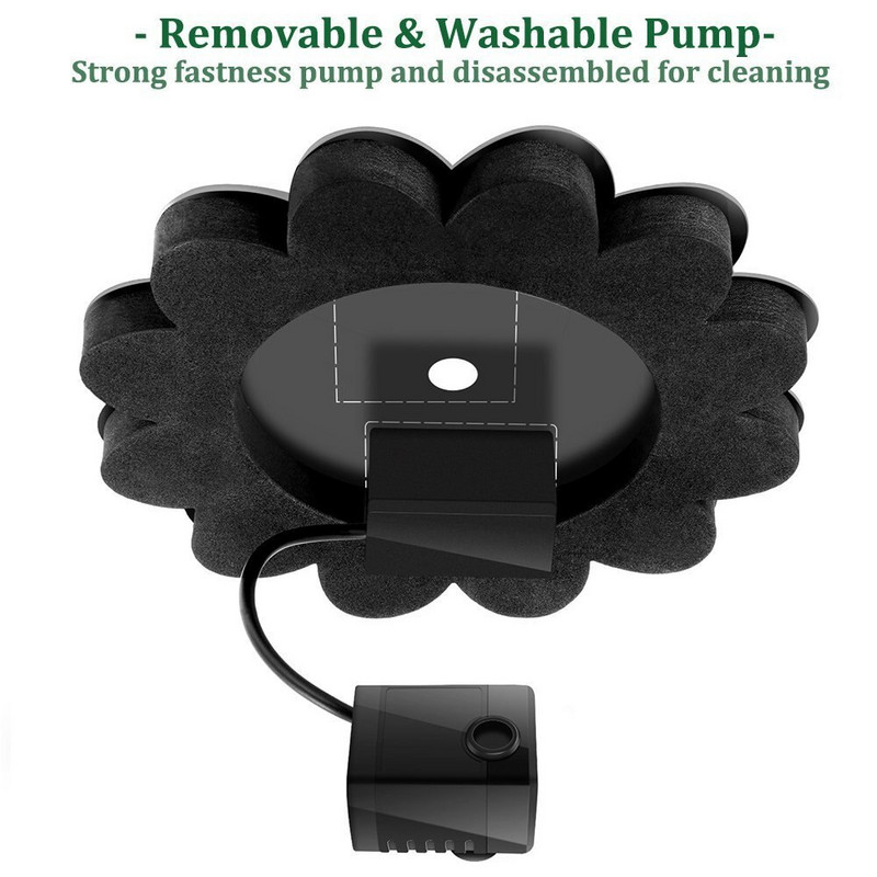 7V/1,4W plávajúca solárna fontána, záhradný vodopád, fontána, vtáčia vanička, solárny panel, fontána, vodné čerpadlo, vonkajšia záhradná dekorácia