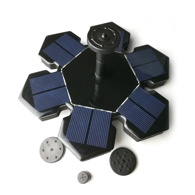 Saulės energijos šaltinio sodo komplektas Saulės vandens siurblys lauko kraštovaizdis Žuvų baseinas Tvenkinys Saulės vandens siurblys Plaukiojantis fontanas Sodo dekoravimas