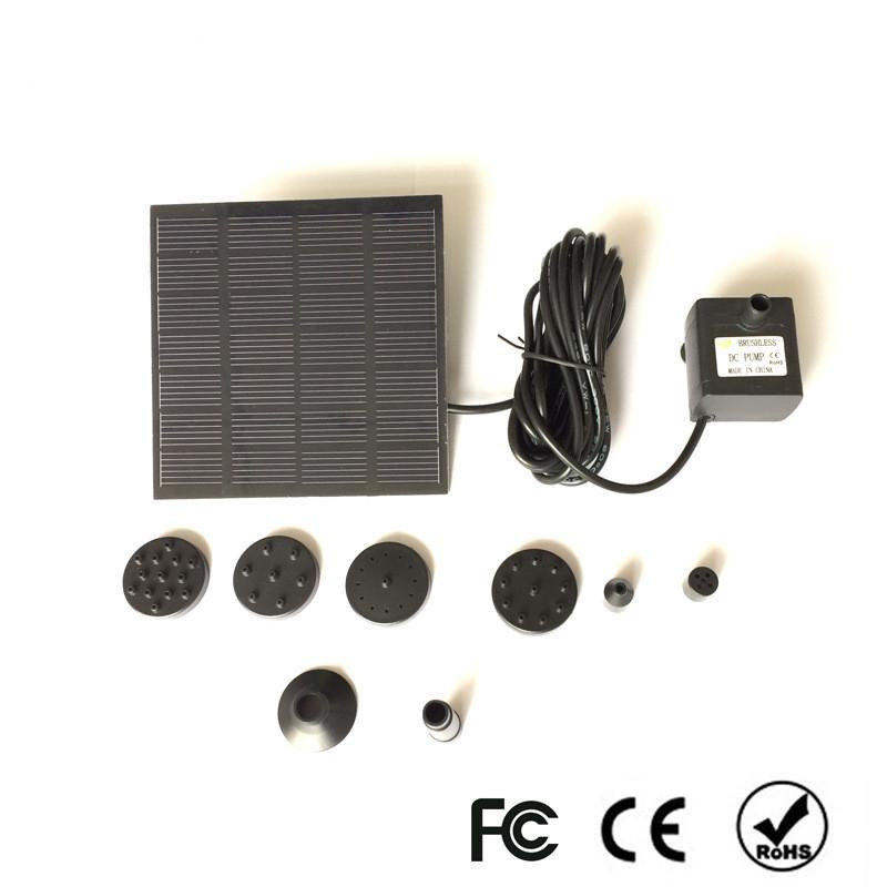 Saulės energijos sodo fontano siurblys Saulės vandens fontanai Kriokliai Galia saulės paukščių fontanas Varomas vandens siurblys paukščių vonios fontanas