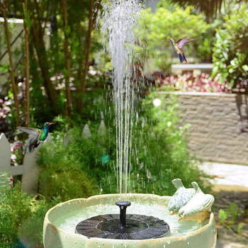 Πλωτό Ηλιακό Σιντριβάνι Σιντριβάνι Κήπος Καταρράκτες Power Solar Bird Fountain Powered Water Pump Birdbath Fountai