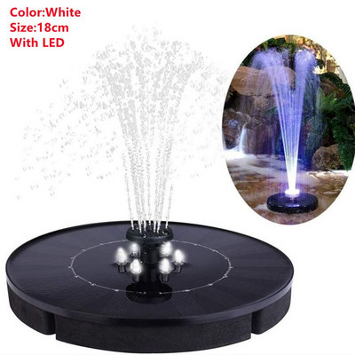 7V mini saulės energija varomas fontano rinkinys Baseinas Tvenkinys Saulės Panelė Plaukiojantis vandens siurblys Fontanas Terasa Sodo apdaila Paukščių vonios fontanas